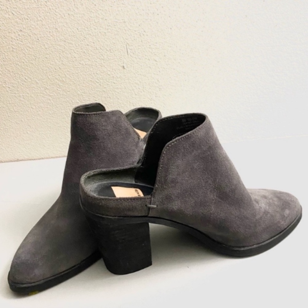 Dolce Vita Gray Heeled Mules genuine suede, very cute.Size 8 M . - Picture 5 of 10